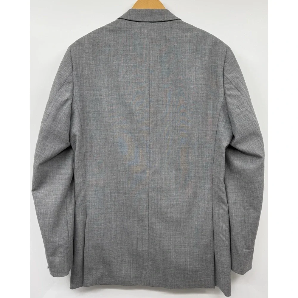 J. Crew Voyager Thompson Sport Coat Blazer Men 40L Gray Wool Wedding Guest